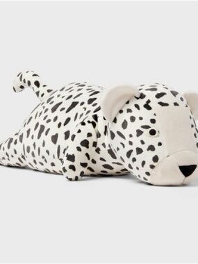 Plush Cheetah Pillow - Cream and Black